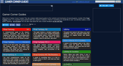 Desktop Screenshot of guides.gamercorner.net